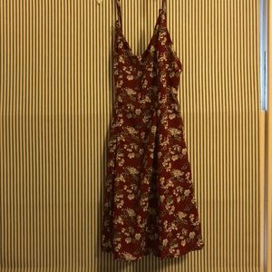 Floral Dress with Strappy Back